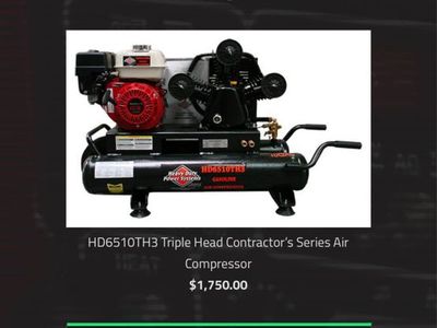 HD6510TH3 Triple Head Contractor's Series Air Comp