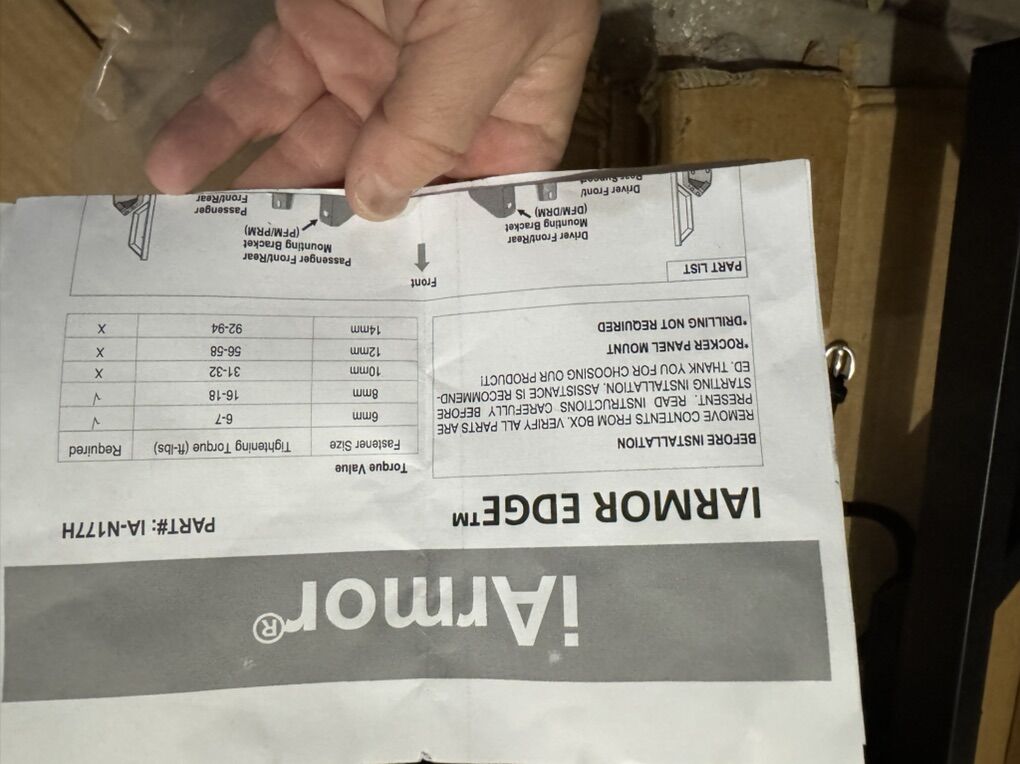 I Armoir Running boards