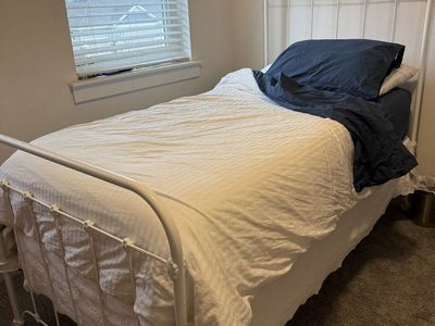 Antique iron bed - twin