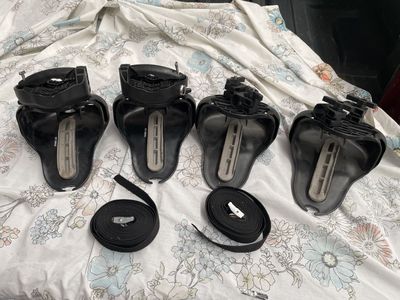 Yakima Mako Kayak Saddles Rack Mount with Straps Set of 4 Used Good