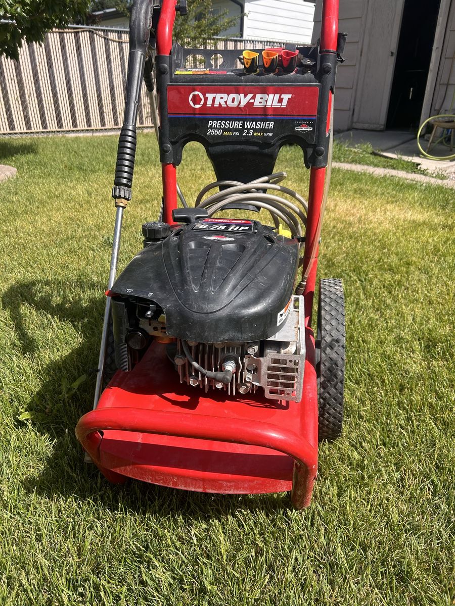 Troy-bolt pressure washer