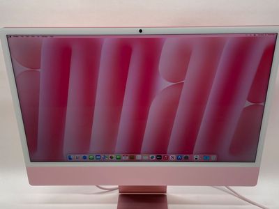 2024 Apple iMac 24" M4 4.5GHz 16GB RAM 256GB SSD Pink A3247