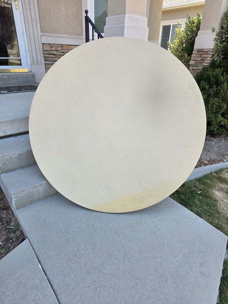 Mity-Lite Lightweight Round Table Top - 60 Inch Diameter, Durable Beige