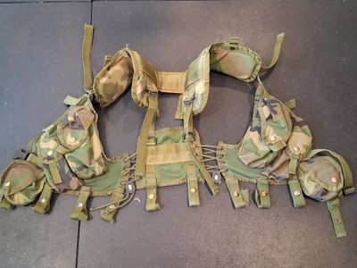 US Army Woodland Camo Load Bearing Vest (LBV) II - Military Tactical Gear