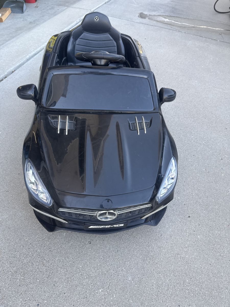 Used Kids Mercedes Benz AMG Black Electric Ride-On Car