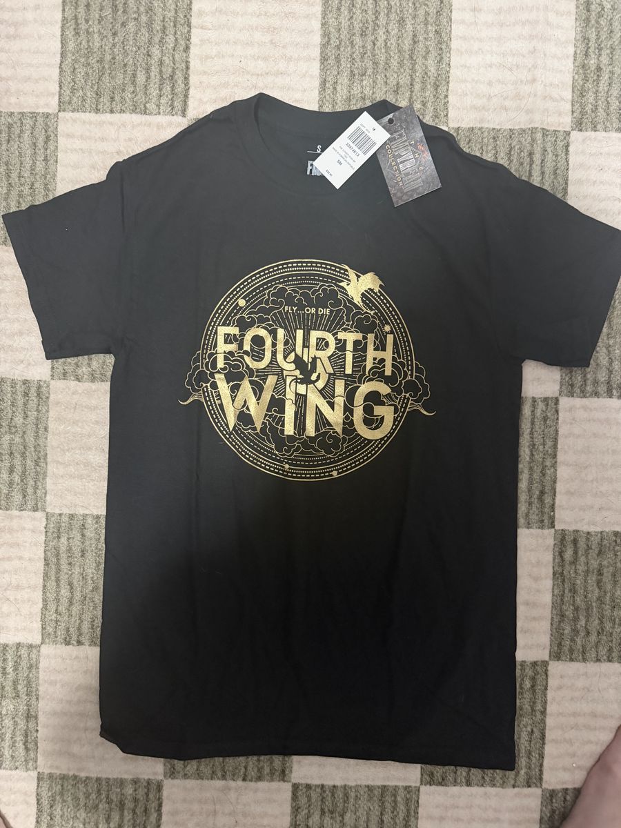 Fourth Wing The Empyrean Collection Graphic T-Shirt Black Size Small New With Tags