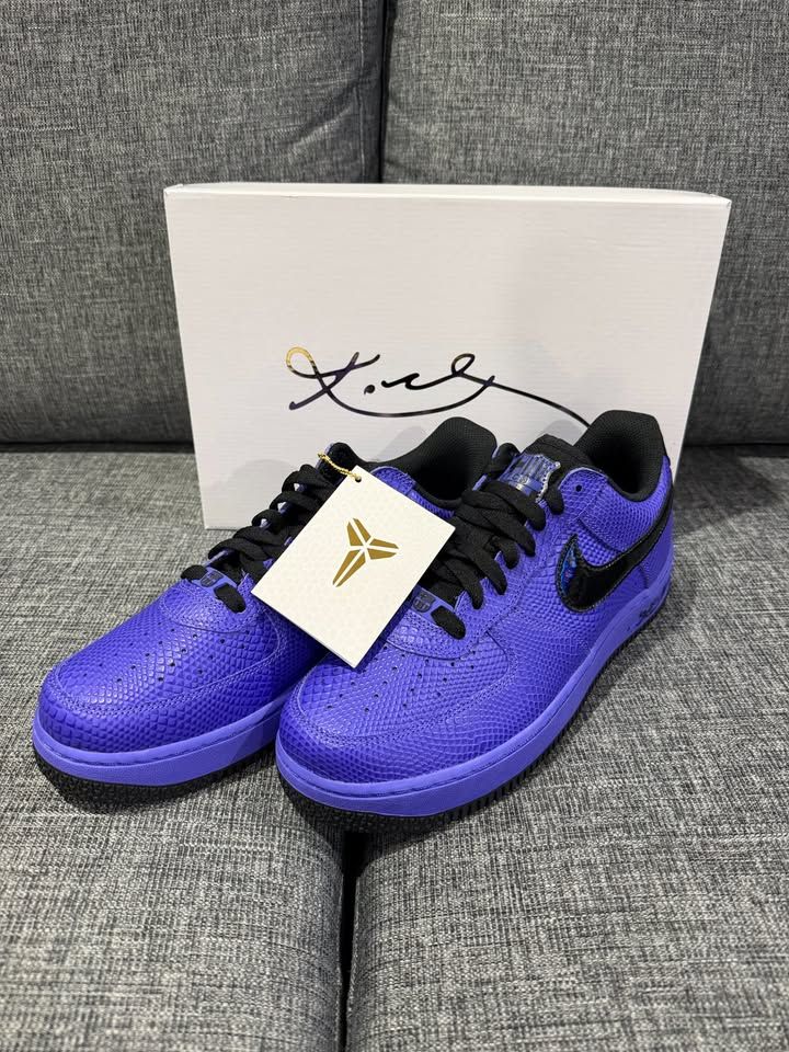 Nike Air Force 1 Low Protro PB Kobe Persian Violet Black Mens 11 IB7062-500