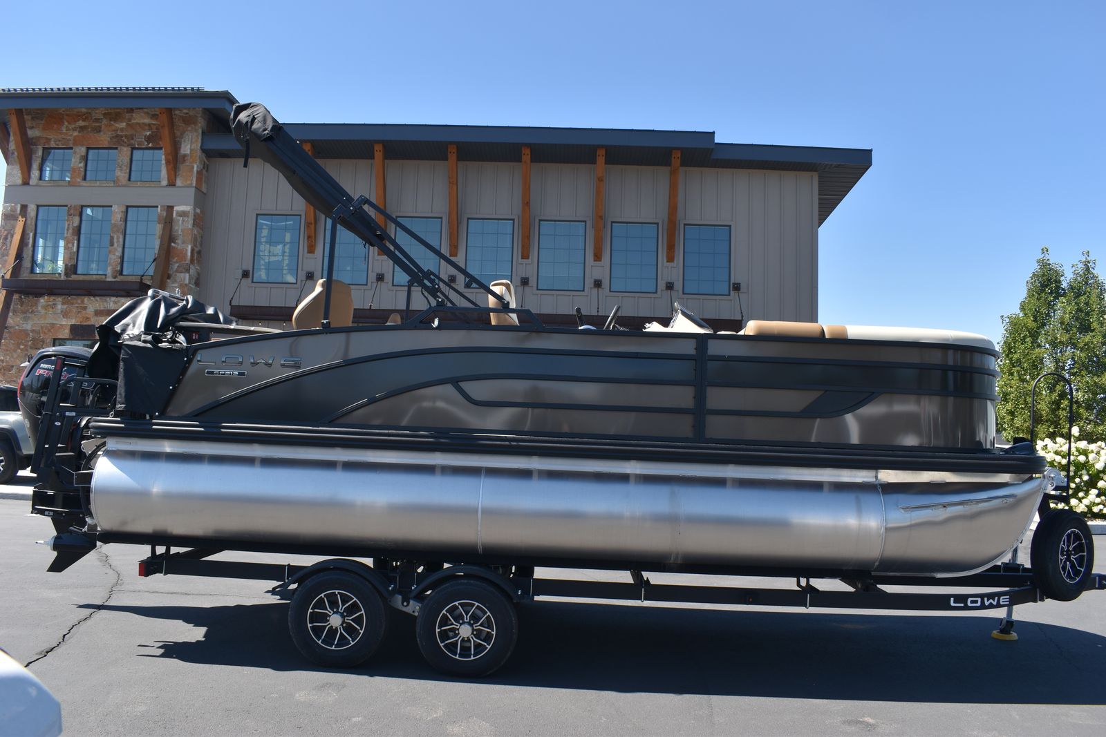 2026 Lowe SF 212 Pontoon With 115HP Mercury Engine and Trailer