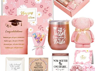 NEW Graduation Gifts for Her, 11 Pcs Graduation Gift for College/High School Graduates, Master Degree Inspirational