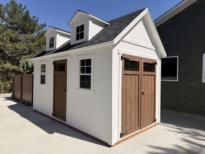 Custom 8x16 A-Frame Shed | Dormers | Douglas Fir Doors