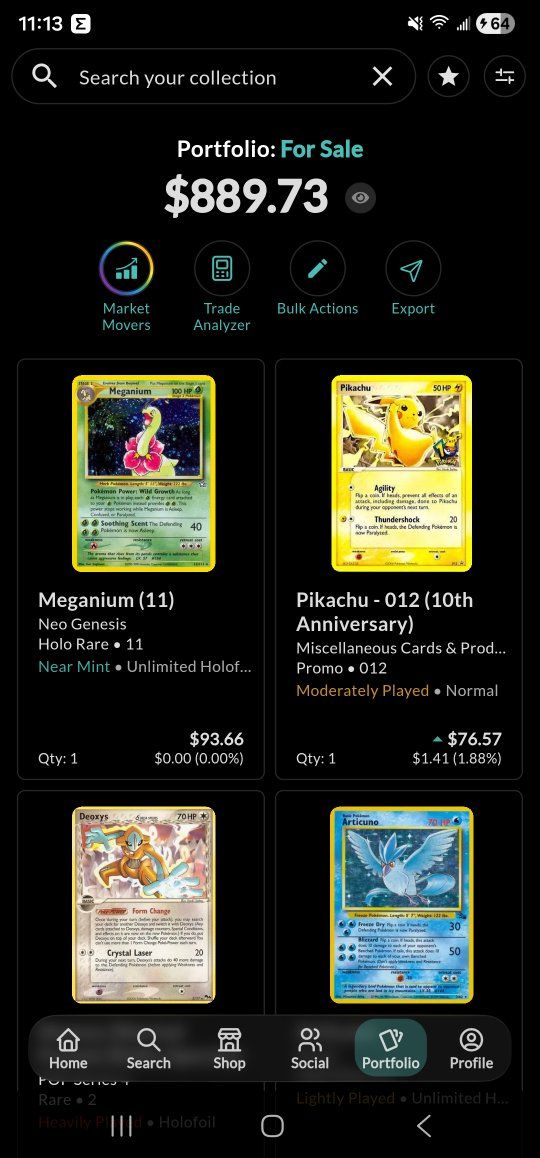 Vintage Pokémon collection