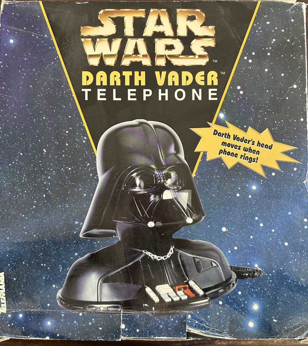 Vintage Star Wars Darth Vader Telephone- TeleMania Collectible
