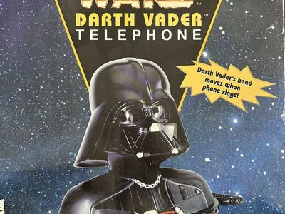 Vintage Star Wars Darth Vader Telephone- TeleMania Collectible