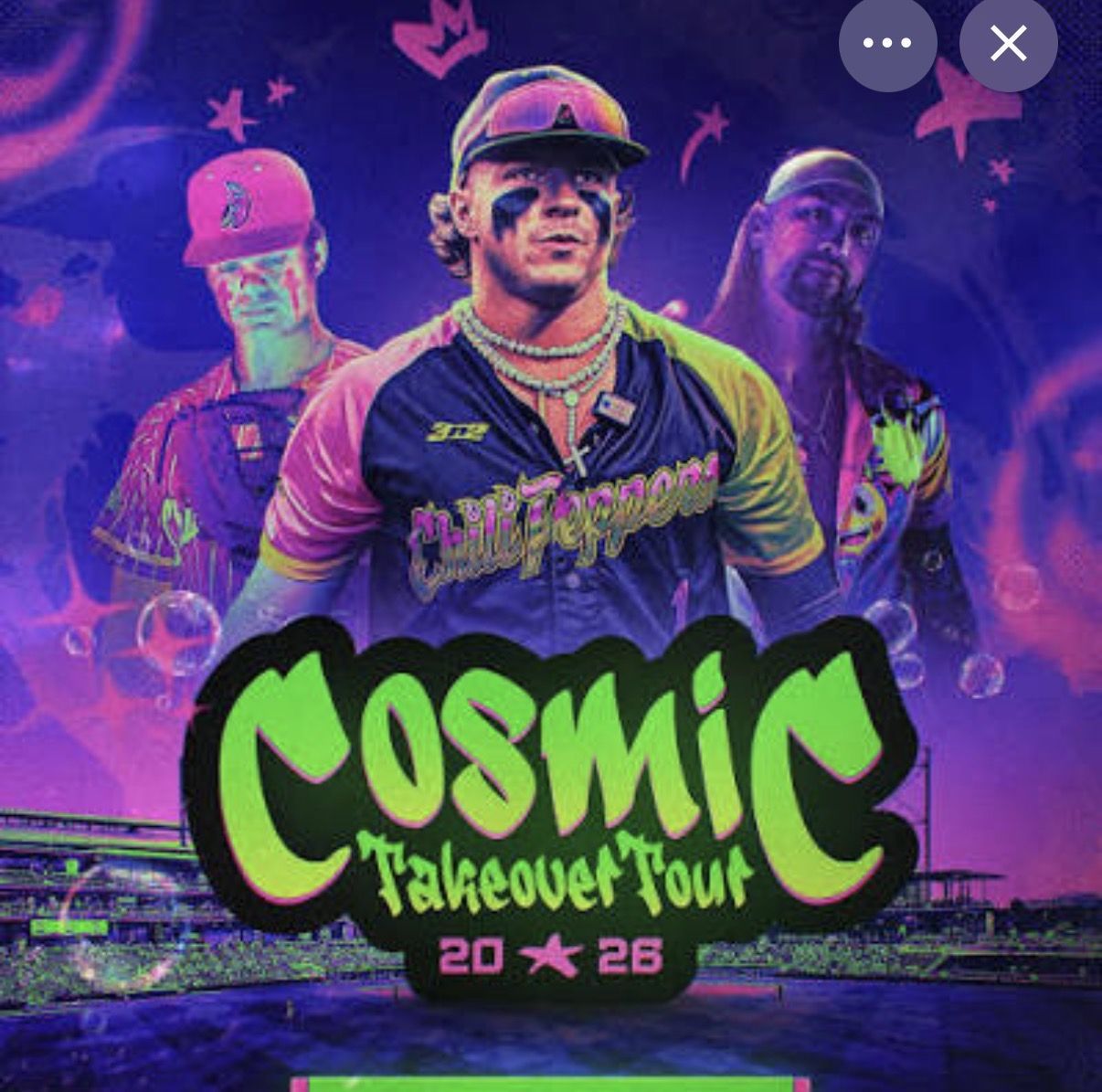 Cosmic Baseball tickets, April 24th, 8 tickets