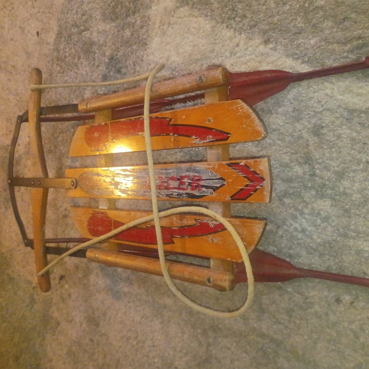 VINTAGE ROCKET RACER SLED