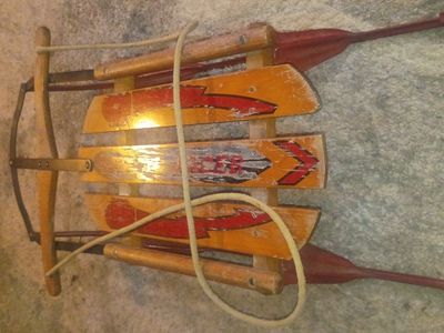 VINTAGE ROCKET RACER SLED