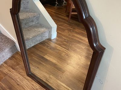Vintage cherry arched mirror