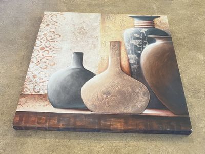 Abstract Vases Wall Art Canvas Print 18X18 Home Decor
