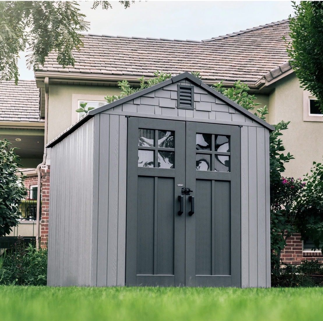 $149 LESS THAN SAM’S CLUB! BRAND NEW IN BOX Lifetime 7’ x 7’ Outdoor Plastic Storage Shed (DELIVERY AVAILABLE)