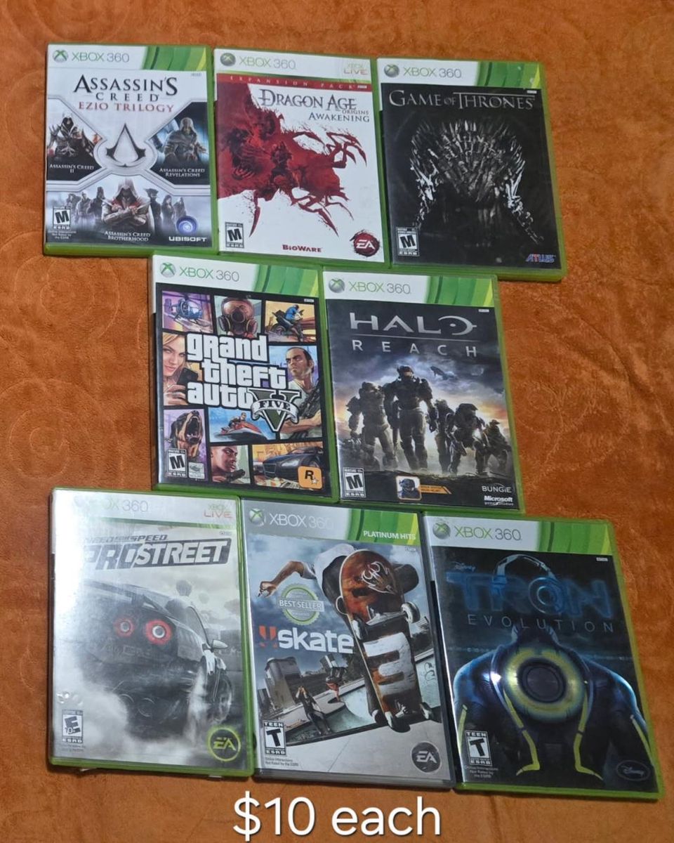 Xbox 360 games $10 each including Halo Reach! Trades considered!