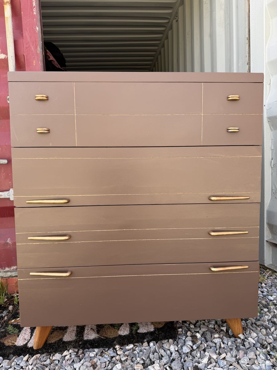 Restored MCM Kroehler Highboy Dresser