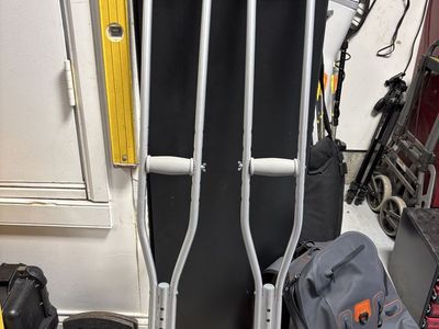 FREE Adjustable Aluminum Axillary Crutches - Pair