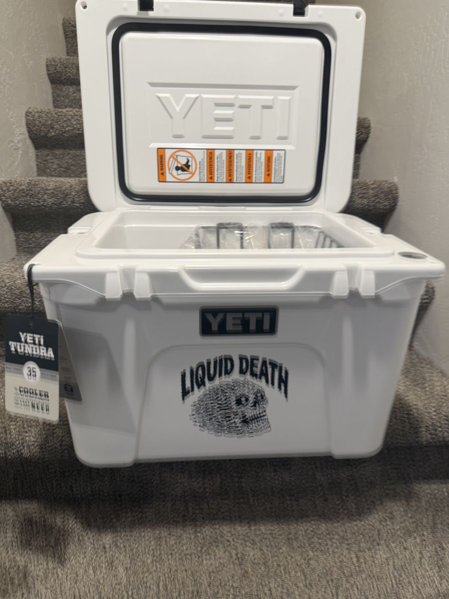 Liquid Death Yeti Cooler