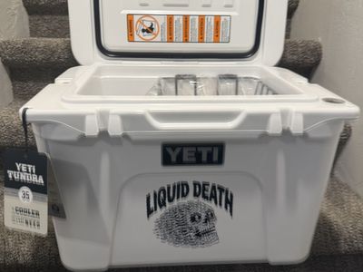 Liquid Death Yeti Cooler