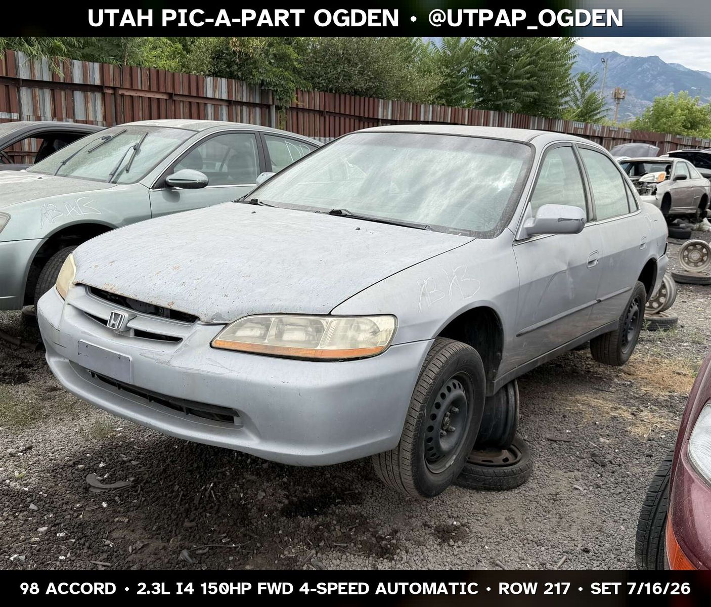 1998 Honda Accord Parts - UTPAP Ogden