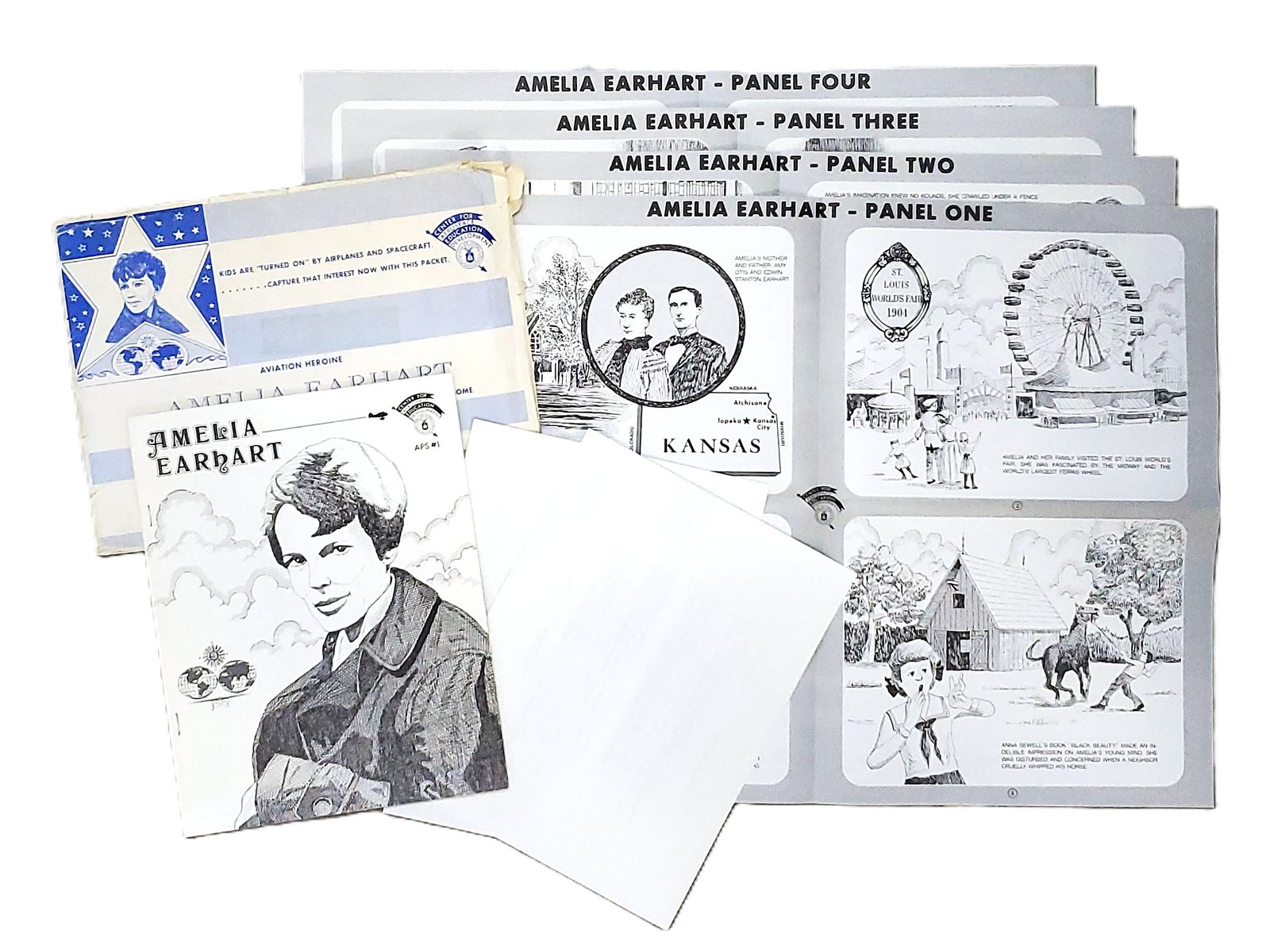 Vintage Civil Air Patrol “Amelia Earhart” Teaching/Learning Packet (1979) – NEW