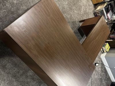 Sturdy Vintage 1976 Steelcase L-Shaped Office Desk
