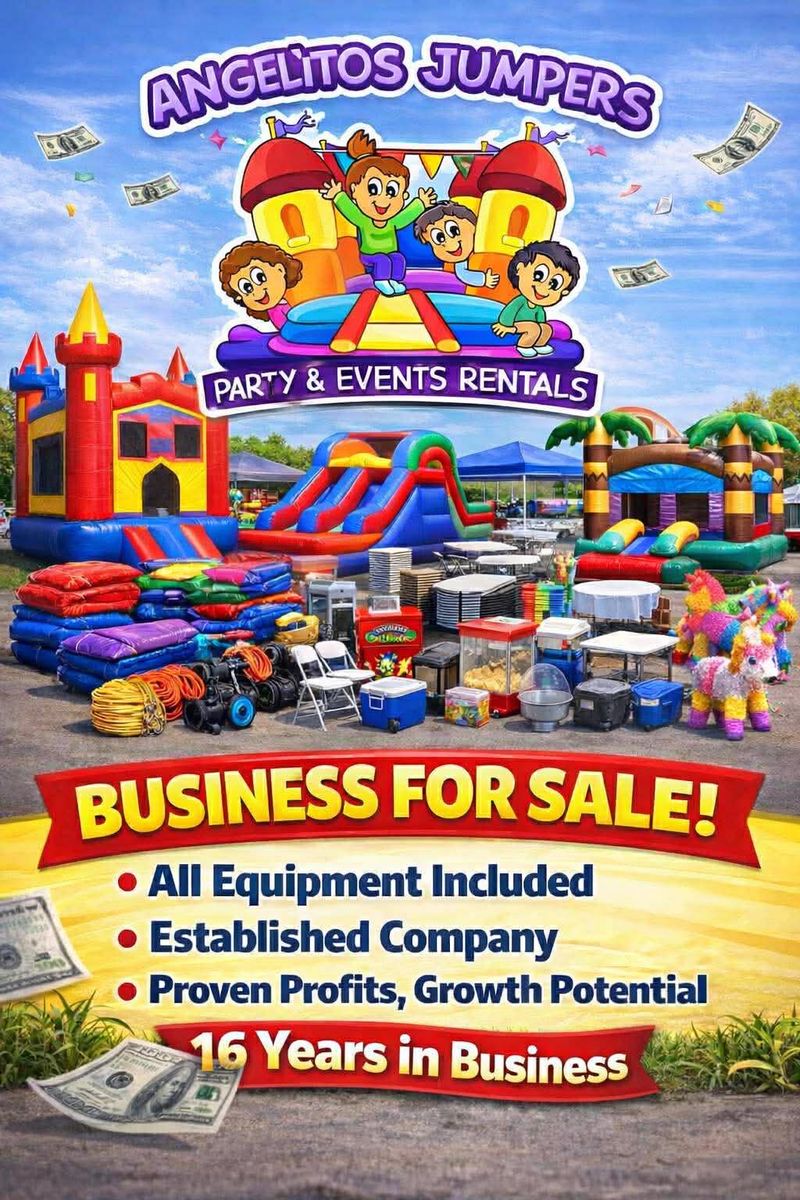 Turnkey opportunity to own a well-known, fully operational party rental company.