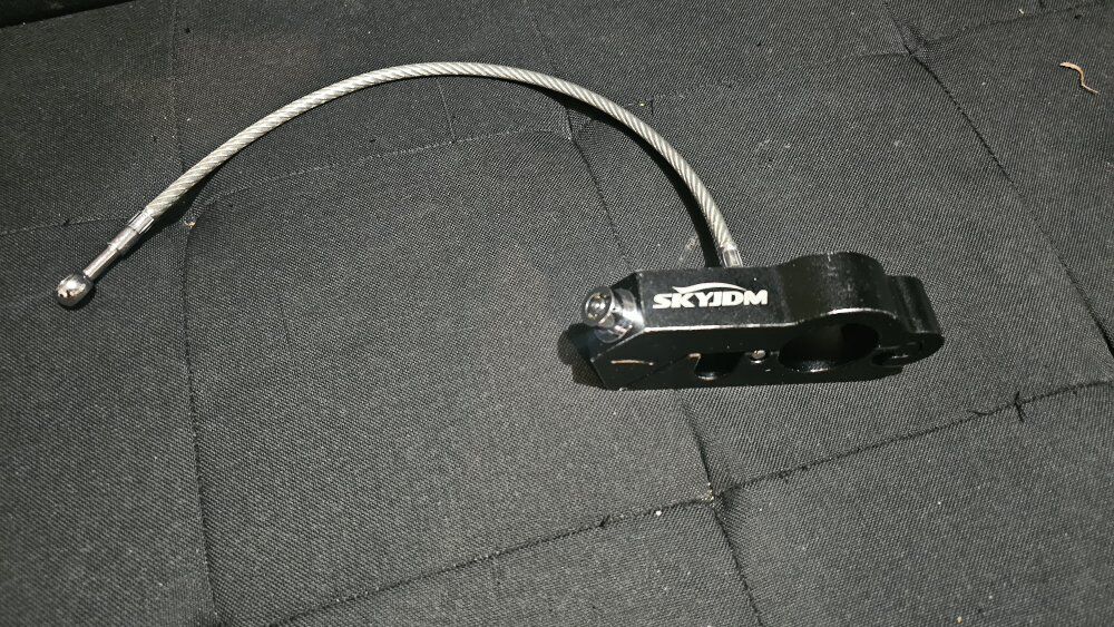 Skyjdm motorcycle and helmet lock
