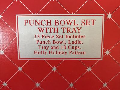 Holiday punch bowl