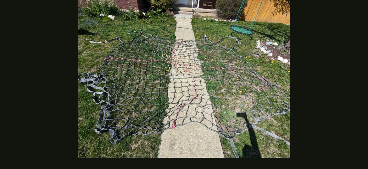Large Cargo Net - Durable Webbing & Rope Construction
