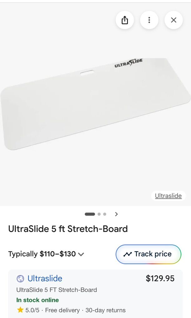 BLACK 5ft Ultraslide Board. New, fitness, exercise