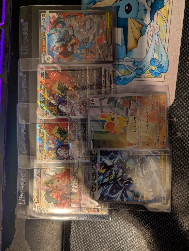 Pokemon pokémon Charizard VSTAR SWSH262 & Mega Zeraora ex Trading Cards - Holo Lot