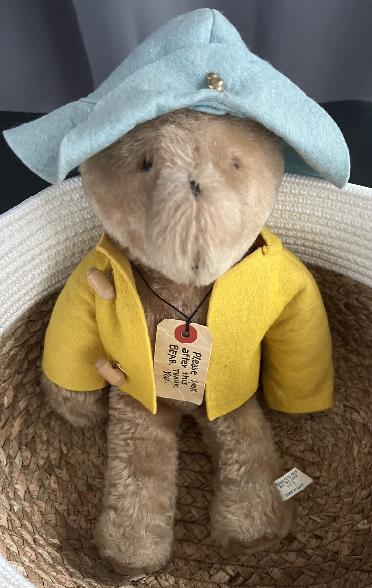 Collectible 1990s Paddington Bear (Eden LLC) - Blue Hat & Yellow Jacket