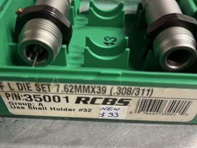 RCBS F/L Die Set 7.62x39mm (.308/.311).