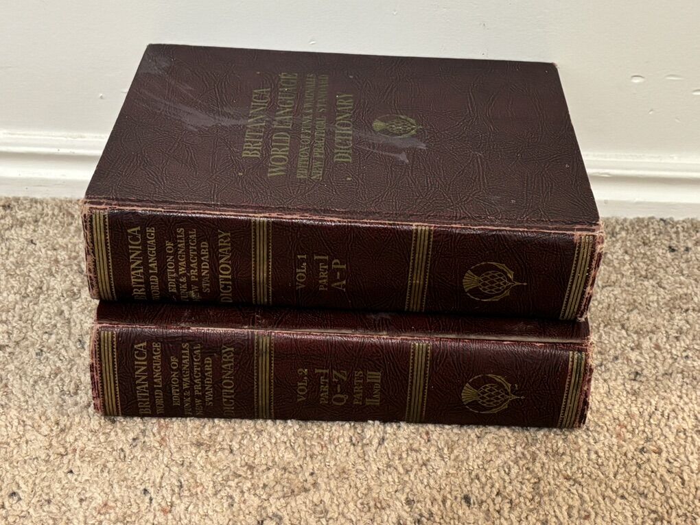 Vintage 2‑Volume Britannica World Language