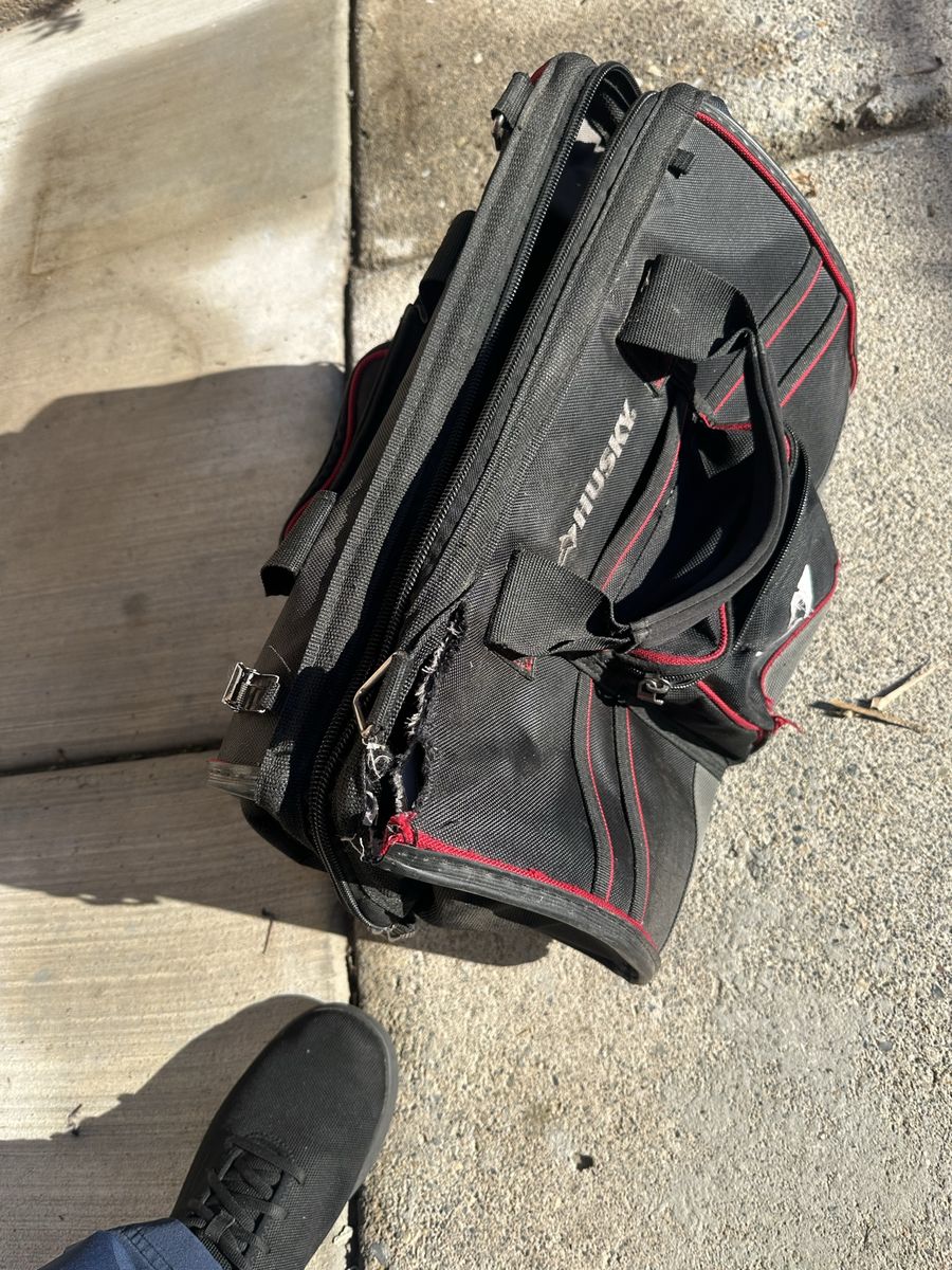 Husky Tool Bag Black and Red Used