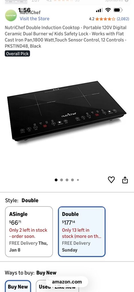 Nutri Chef Induction Cooktop Hot Plate