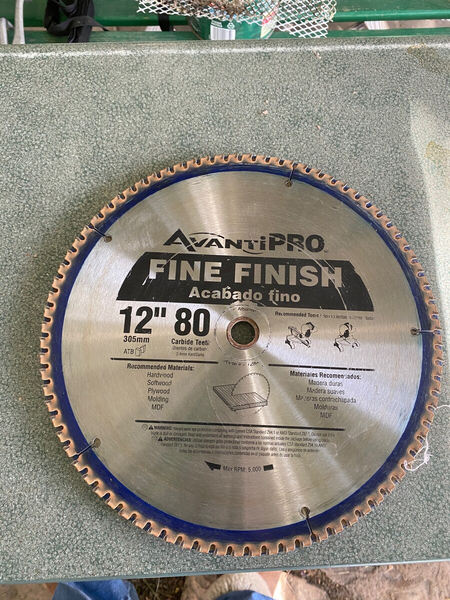 12" saw blades 80 & 60 tooth