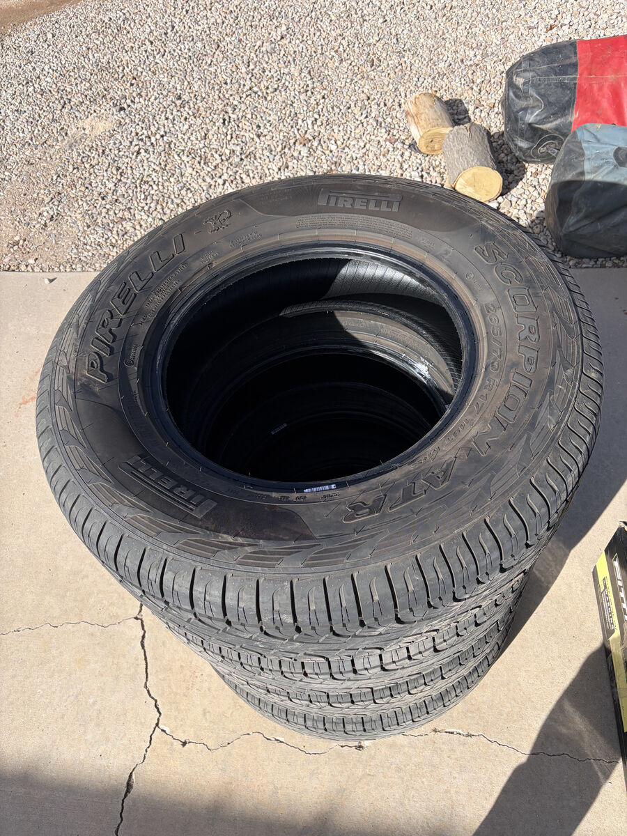 Set of Pirelli Scorpion A/T tires
