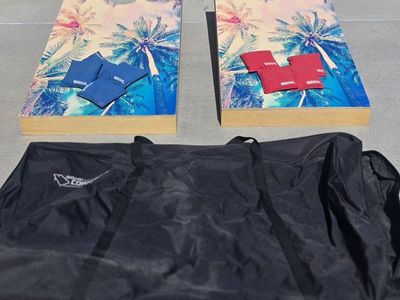 Cornhole Boards w/ Bags & Carrying Bag
