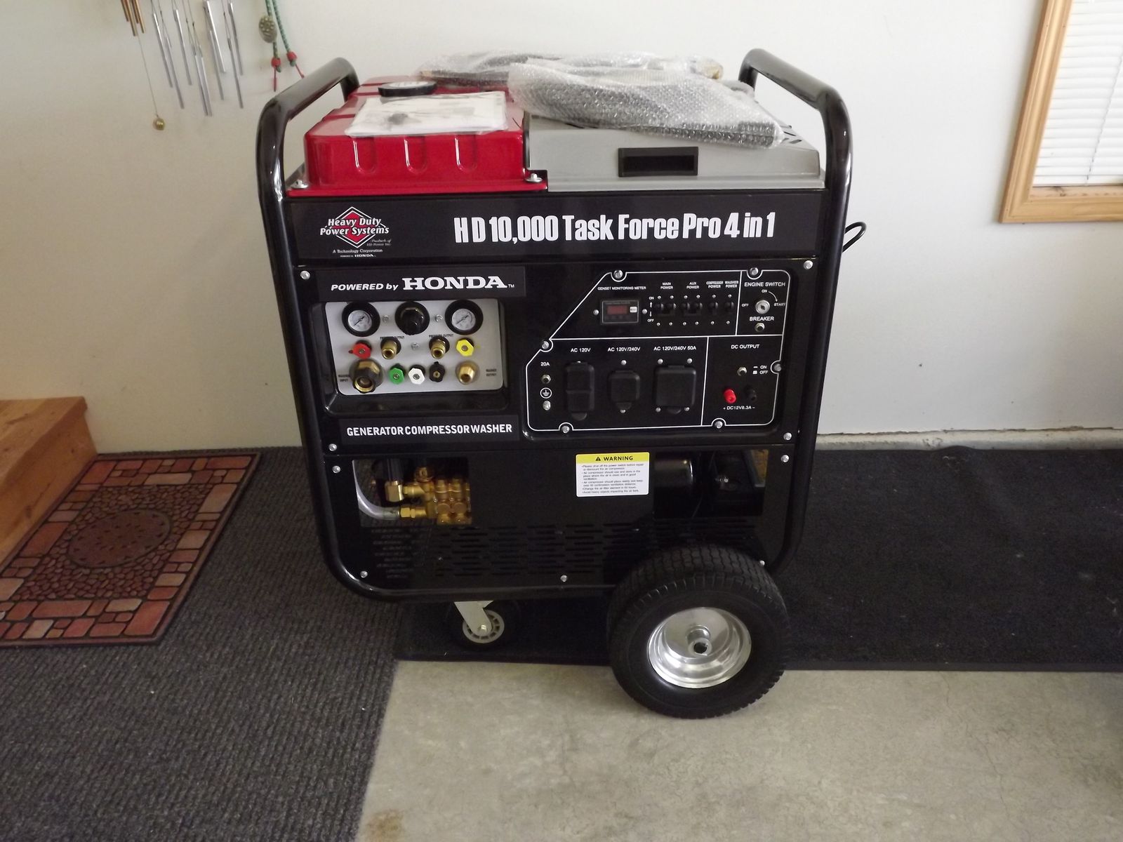 Heavy Duty Power Systems HD 10,000 Task Force Pro 4 in 1Honda Powered Generator NEW