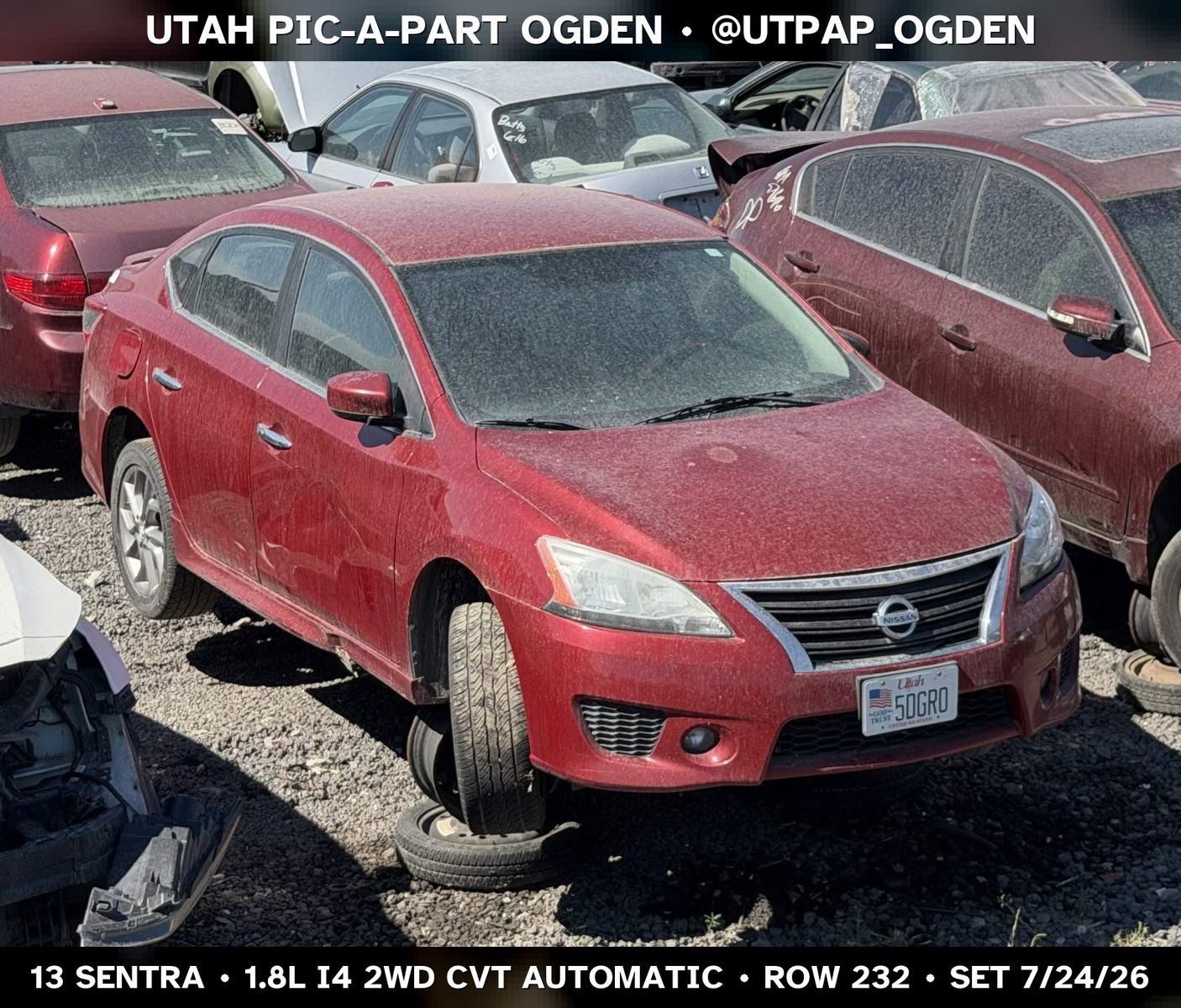 New Arrival - 2013 Nissan Sentra Parts - UTPAP Ogden