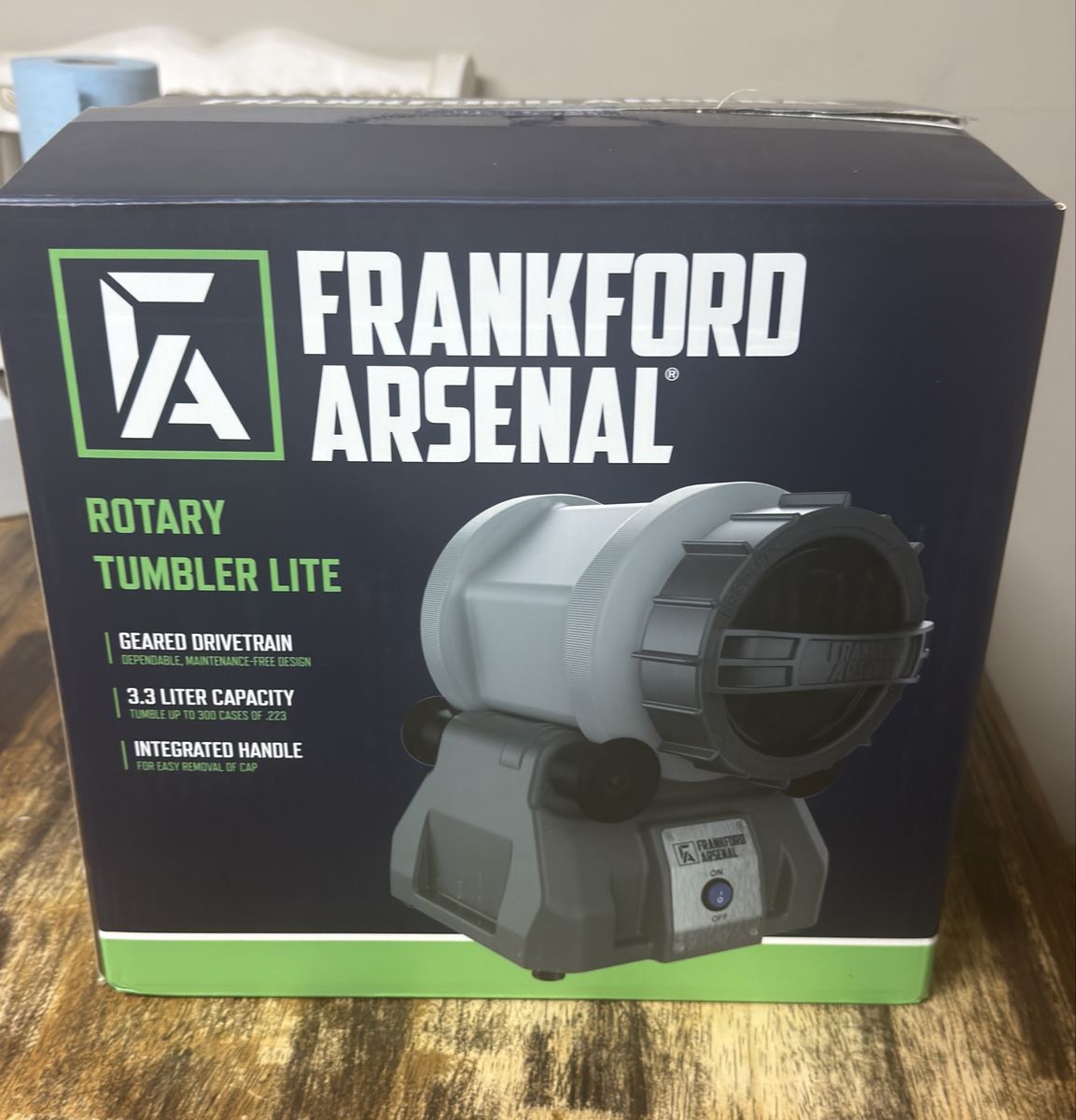 Frankford Arsenal Rotary Tumbler Lite - 3.3L Capacity.