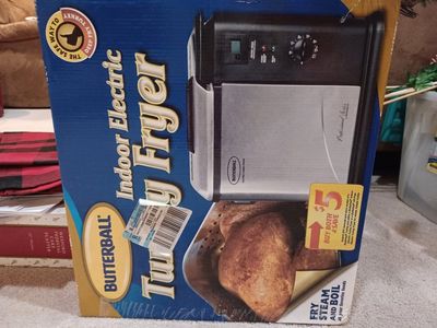 Butterball Professional Series Indoor Electric Turkey Fryer Fry, Steam & Boil 14lb Capacity-BRAND NEW