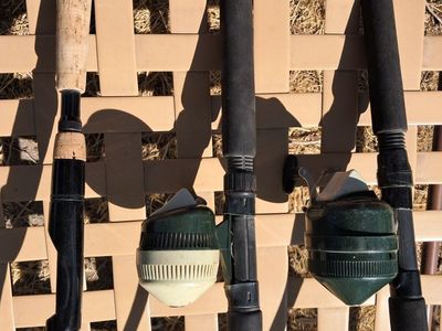 Vintage Fishing Rods & Reels Lot - Shimano FX 2602 & Zebco Spincast Rods